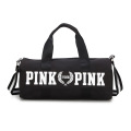 Women Travel Overnight Pink Duffle Bag Sport Duffle Ladies Weekender Traveling Bags With Logo Custom